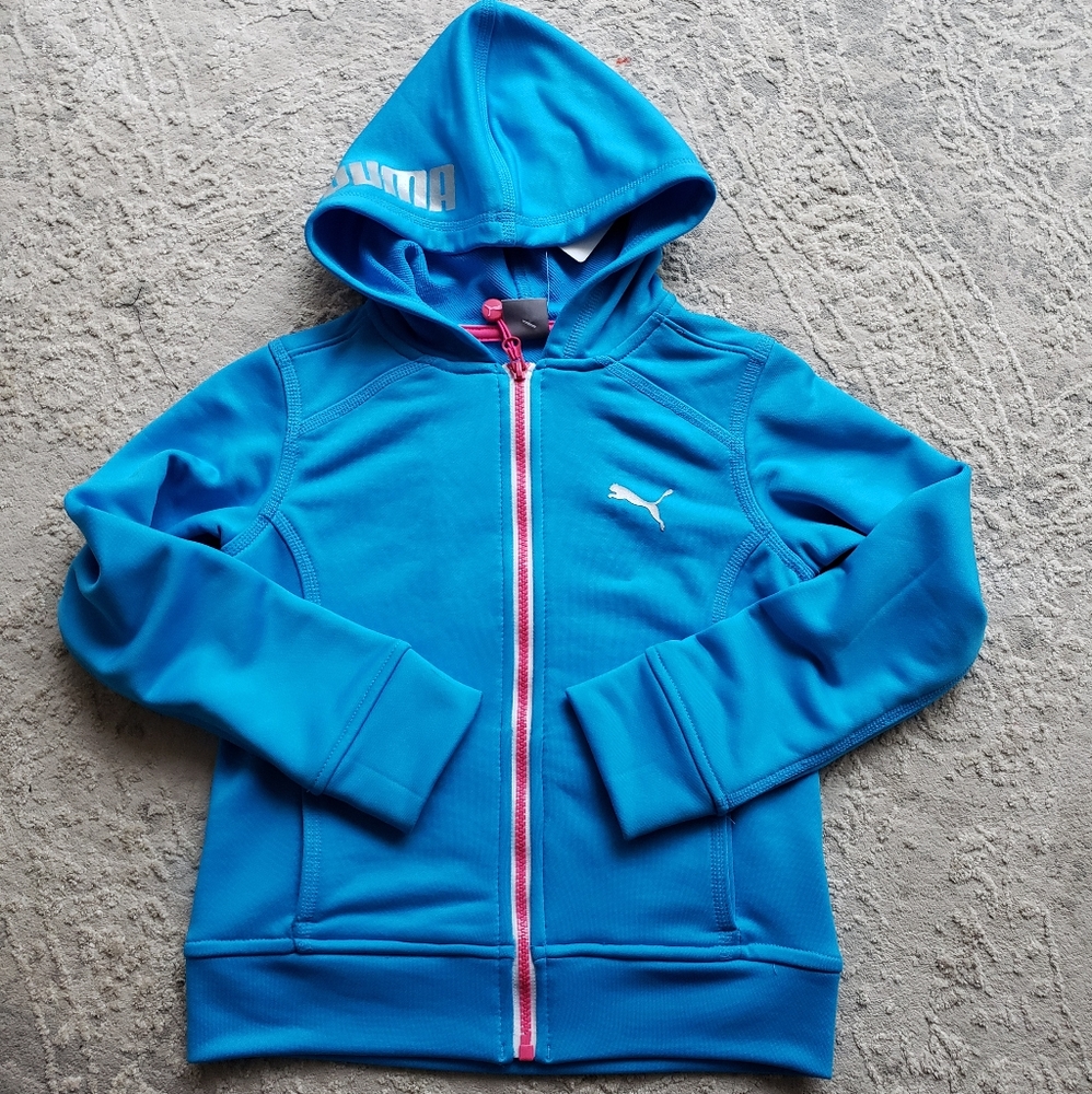 Girls Puma Zip Up Hoodie